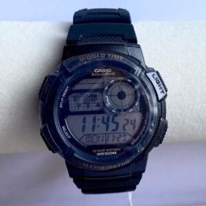 Reloj Casio World Time Digital – WR 100M | Batería 10 años